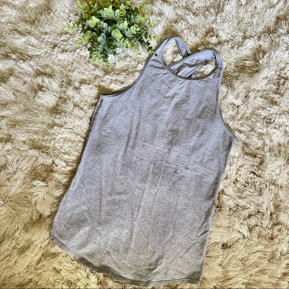 Lululemon Physically Fit Tank Wee Stripe Heathered Medium Grey - Picture 1 of 6